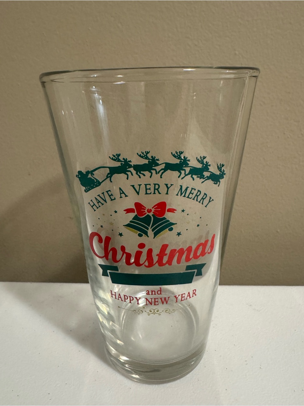 Christmas Glass Cup